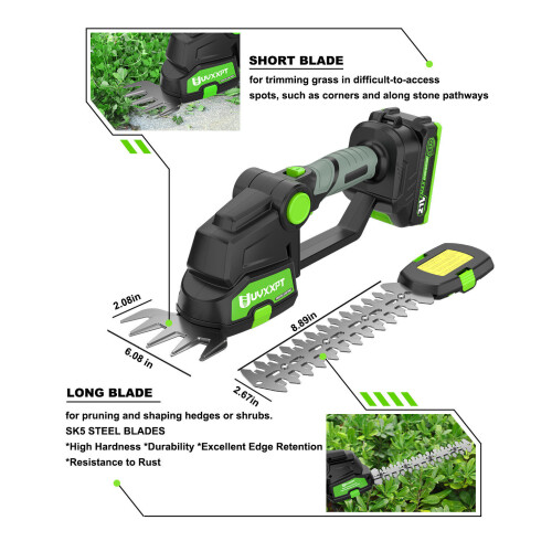 21V Cordless 2-in-1 Grass & Hedge Trimmer 2
