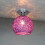 Halvplans loftslampe med regnbuefarvet glasskærm E26 2