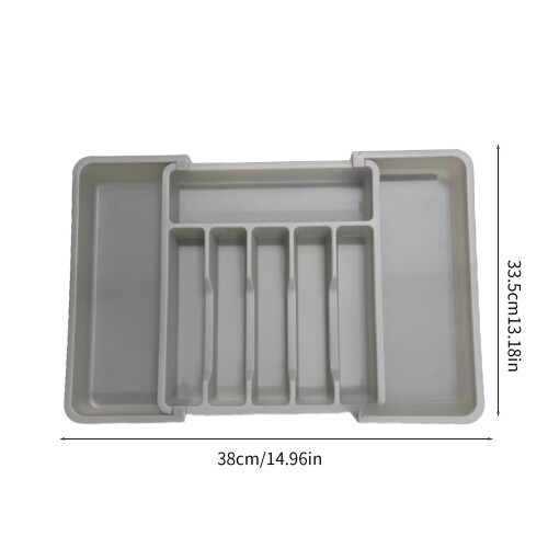 Silverware Drawer Organizer Adjustable Large Capacity 2