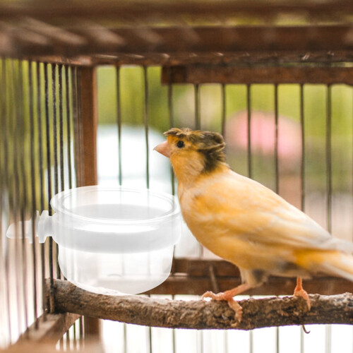 Support à nourriture en plastique pour cage à oiseaux (3 pièces) 1