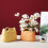 Ceramic Handbag Vase Orange 12cm 3