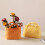 Ceramic Handbag Vase Orange 12cm 4