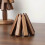 Walnut Wood Tree Coaster Set with Stand 2