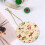 Ceramic Christmas Ornament 2.9" Round Gold String 5