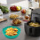 Tapis de cuisson réutilisable en silicone pour friteuse à air – 21 cm² 5