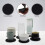 Silicone Cup Coasters Set – Grooved, Heat-Resistant, 8pcs 5