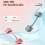 Plastic Facials Fitness Dumbbell Equipment Exercise Tool-pink 7