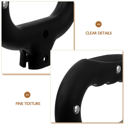 Black Plastic Wagon Cart Push Handle 2