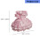 Organiseur de bureau en forme de robe imprimée en 3D,-Rose 4