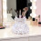 Organiseur de bureau en forme de robe imprimée en 3D,-Rose 6