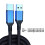 Câble de données tressé USB vers Type C, charge rapide avec-1m 5