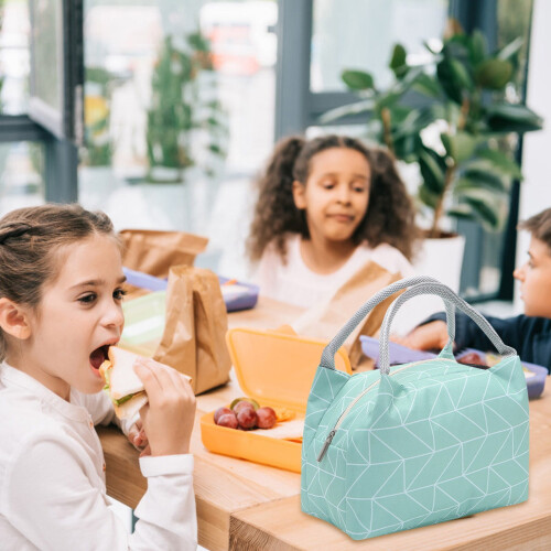 WRXMIJNHGSA Τσάντα Bento Μοντέρνα Καλά Σχεδιασμένη Μονωμένη Τσάντα Φαγητού Φορητή Ζεστή 2