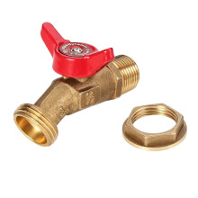1/2in 3/4inch NPT Male Inlet to 3/4inch GHT Male Outlet-1/2''
