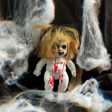 Horror-Puppe-Requisite, Kunststoff, hängendes Ornament 20x12cm