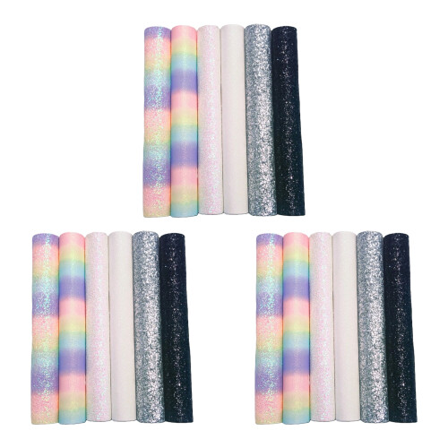 6 Sheets Plastic Glitter Beads Ironing Heat Resistant For-15x10 1