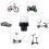 Compact Design Plastic Valves Extender Universal Bicycles-mouth 3