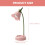Lampe de chevet LED en forme de fleur, design vintage 2