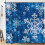 Julsnöflinge duschdraperi 72x72 tum polyester 2