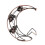 Porte-bouteilles Vintage Moon Design en bronze 4