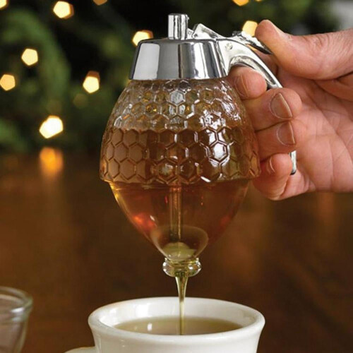 Honey Dispenser Glass with Stand 1 Piece 2