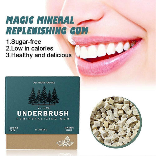 (Blue 4pcs) For Teeth Protection Whitening Underbrush Remineralizing Chewing Gum 2