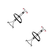 2Pcs Stainless Steel Fire Extinguisher Wall Mount Bracket for Home Use