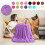Double-Sided Velvet Throw Blanket 47x30 in 2