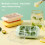 Silicone Ice Cube Tray with Lid 6-Compartment 6