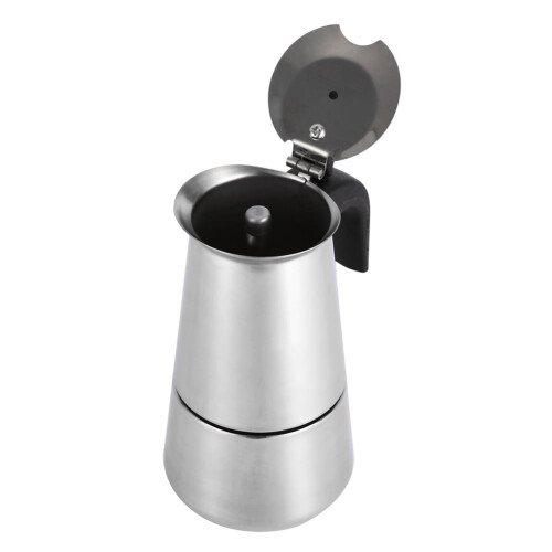 Espresso-mokakanne i rustfritt stål, 2/4/6/9 kopper 2