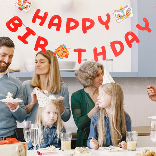 Birthday Party Banner Decor Set 2