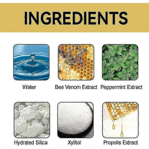 (5) 1-5x Bee Venom Toothpaste, Bee Venom Gum Protection Toothpaste, Gingivitis Treatment Repair Toothpaste just 1