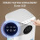 1700ml Air Dehumidifier, Portable Anti-Mold Dehumidifier, Silent, 350ml/day, Timer Function, White 4