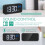 Digital Alarm Clock, LED Alarm Clock, Thermometer Function, Snooze, 2 Alarms, 12/24H, USB Powered (Black) 3
