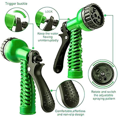 Garden hose - Extendable - 30 m - 7-mode spray gun - Lightweight and easy to handle 1