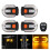 Bicycle turn signal with alarm, USB charging, remote control, 5 modes, waterproof, black 2