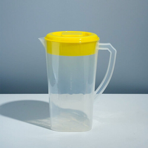 Plastic Water Pitcher with Lid 2.5L Clear Airtight 1