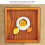 Bandeja de té cuadrada de madera maciza18x18x2cm 2