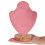 Halskjedeholder med trebase rosa 2 stk 2