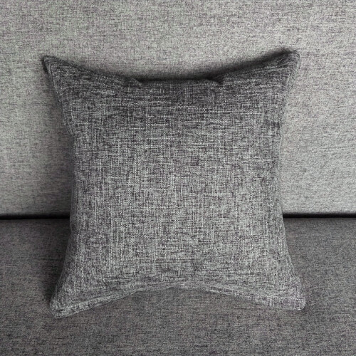 Capa de almofada decorativa Lemononstore em linho prateado, 40 cm 1