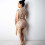 Breathable Polyester Mesh Sequins Dress Elegant Short-Gold XL 5
