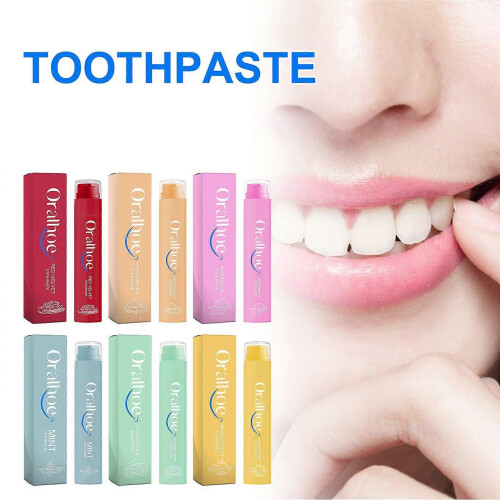 Fruit-flavored whitening toothpaste series with multiple flavors, cleans teeth, 1