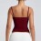 Women's Milk Silk Camisole Base Layer Slim Fit Short-Gray M 7