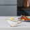 Saucière en porcelaine blanche à bordure dorée 3