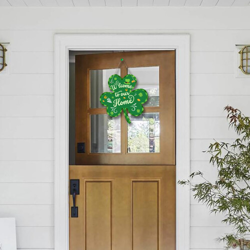Panneau de bienvenue pour la Saint-Patrick orné de trèfles 2