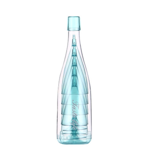 Set di 6 pezzi in plastica con bicchieri da champagne per bevande fredde 1