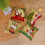 Julörngott Sammet Röd Grön 20x20 Set med 4 3