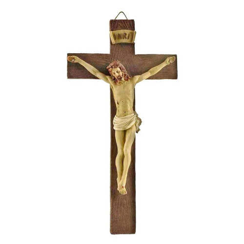 Jesus krucifix väggskulptur i harts 1