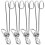 Pinces à linge en acier inoxydable, lot de 10 5