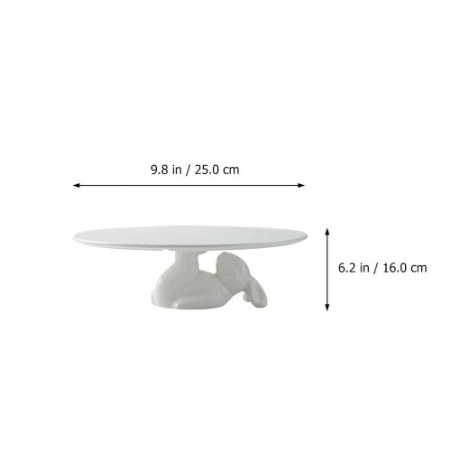 Bunny-Shaped Ceramic Cake Stand 1