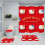 Set di tende da doccia Hello Kitty Sanrio, 4 pezzi 2